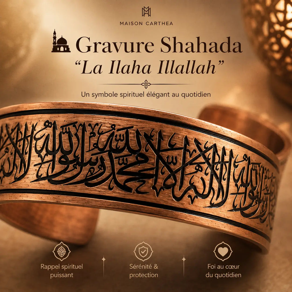 Bracelet Cuivre Rouge Shahada 60G