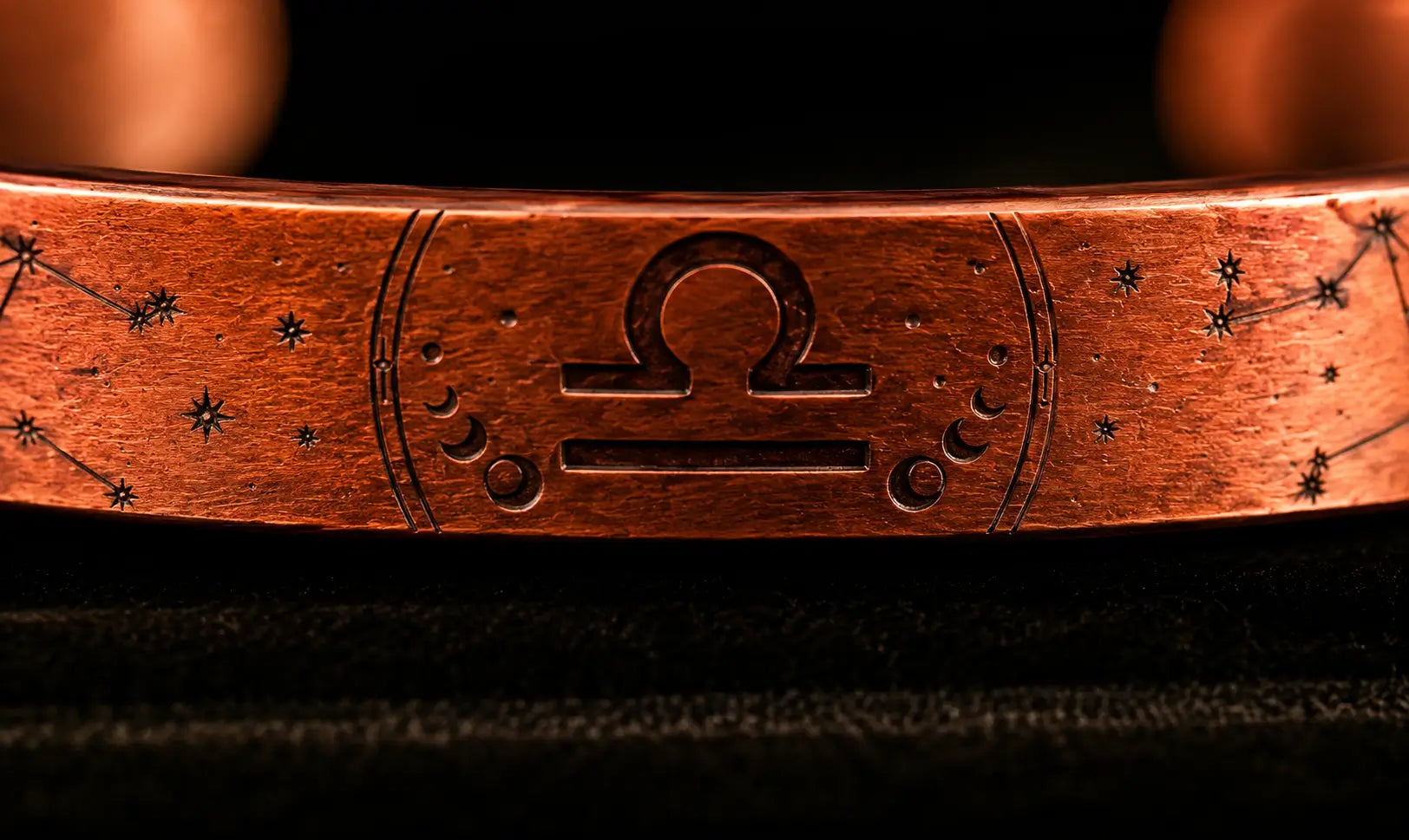 Bracelet Zodiaque Balance en Cuivre Rouge