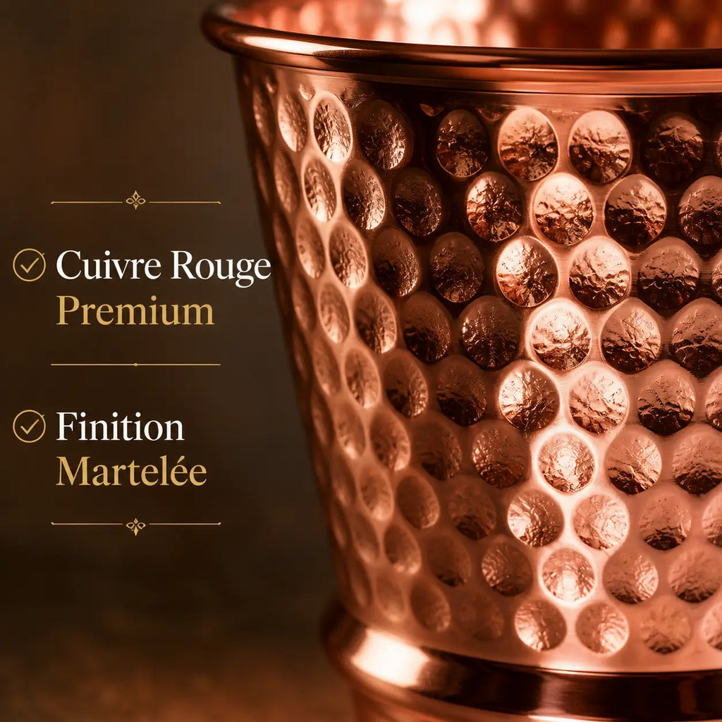 Verre en Cuivre Rouge Premium