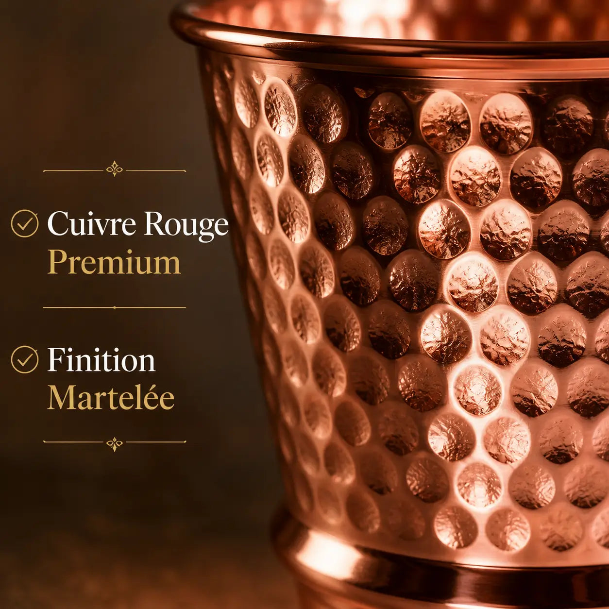 Verre en Cuivre Rouge Premium