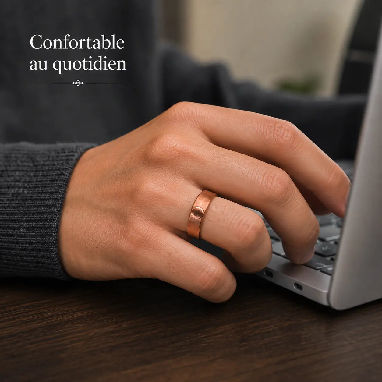 Bague Cuivre Rouge Classique