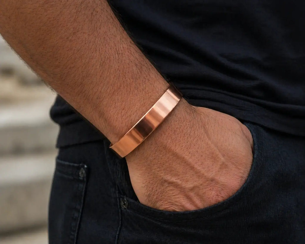 Pack Élégance Masculine – Bracelets en Cuivre Premium
