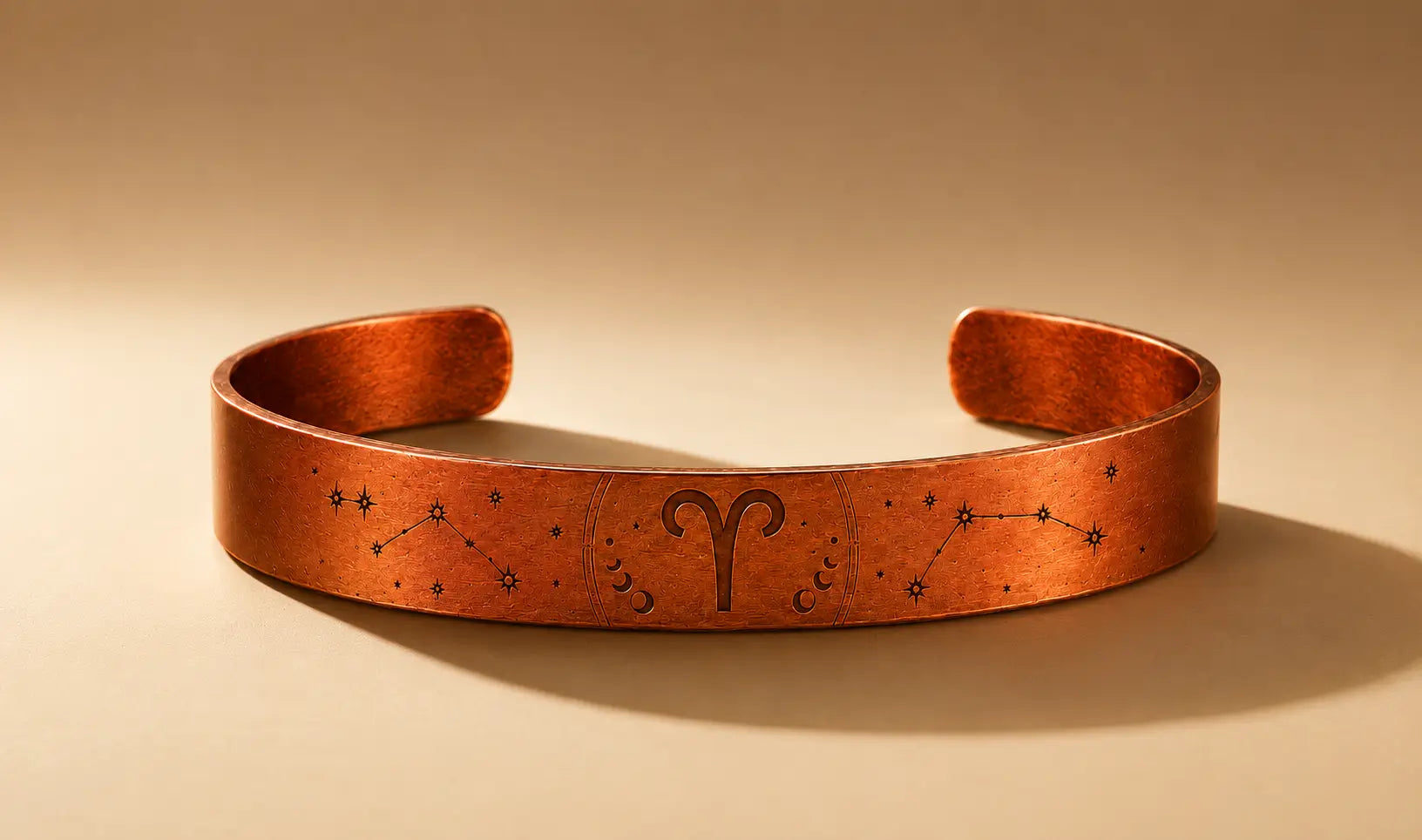 Bracelet Zodiaque Bélier en Cuivre Rouge