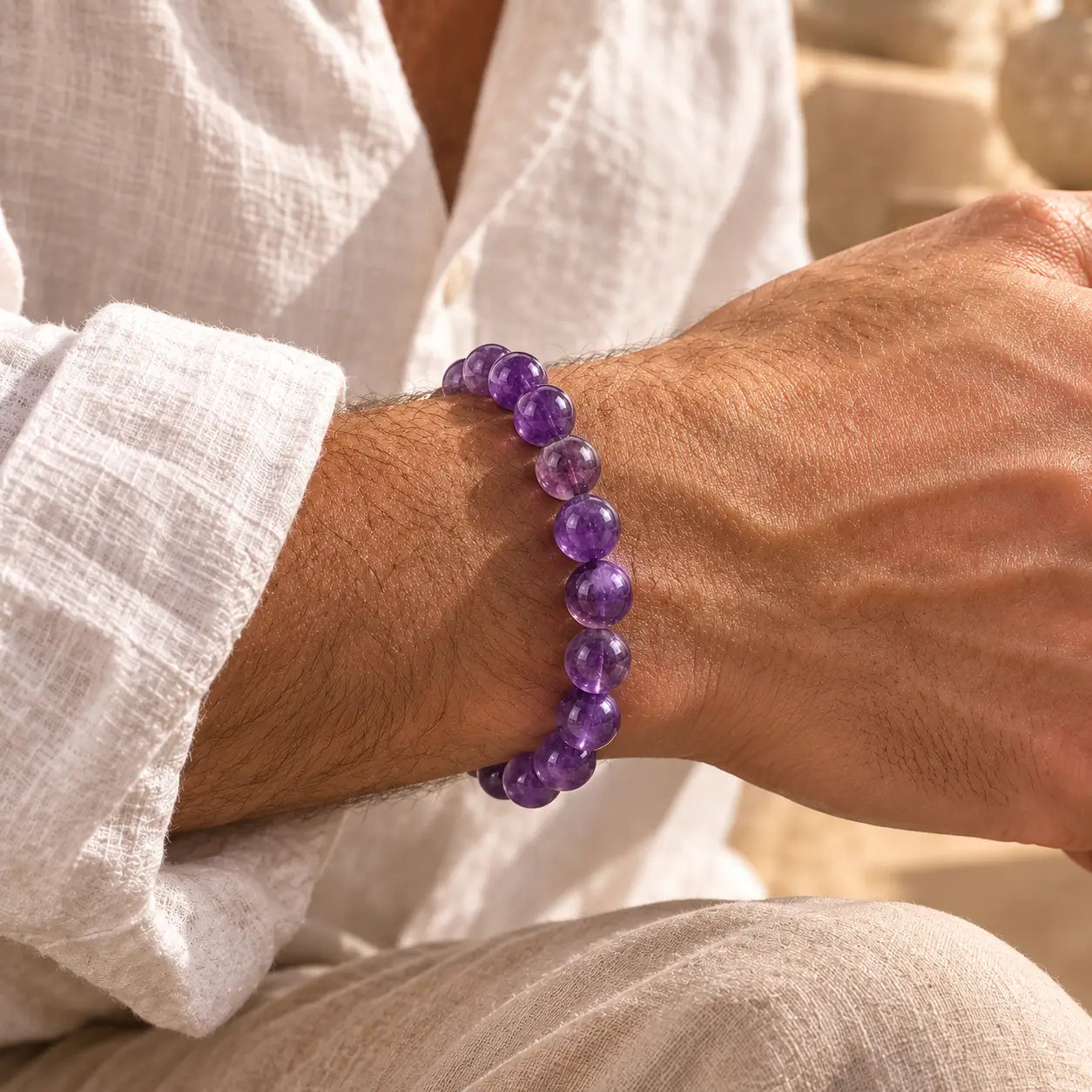 Bracelet en Améthyste
