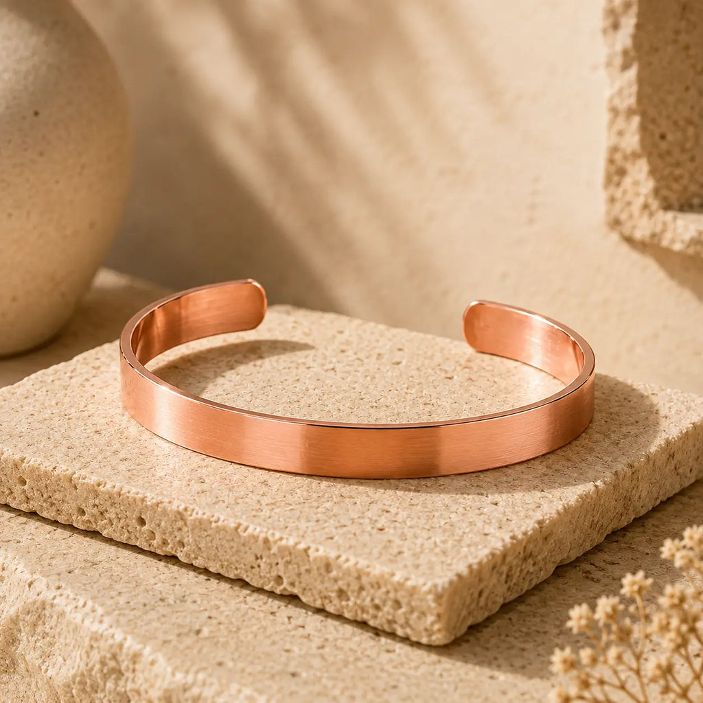 Bracelet en Cuivre Rouge Authentique