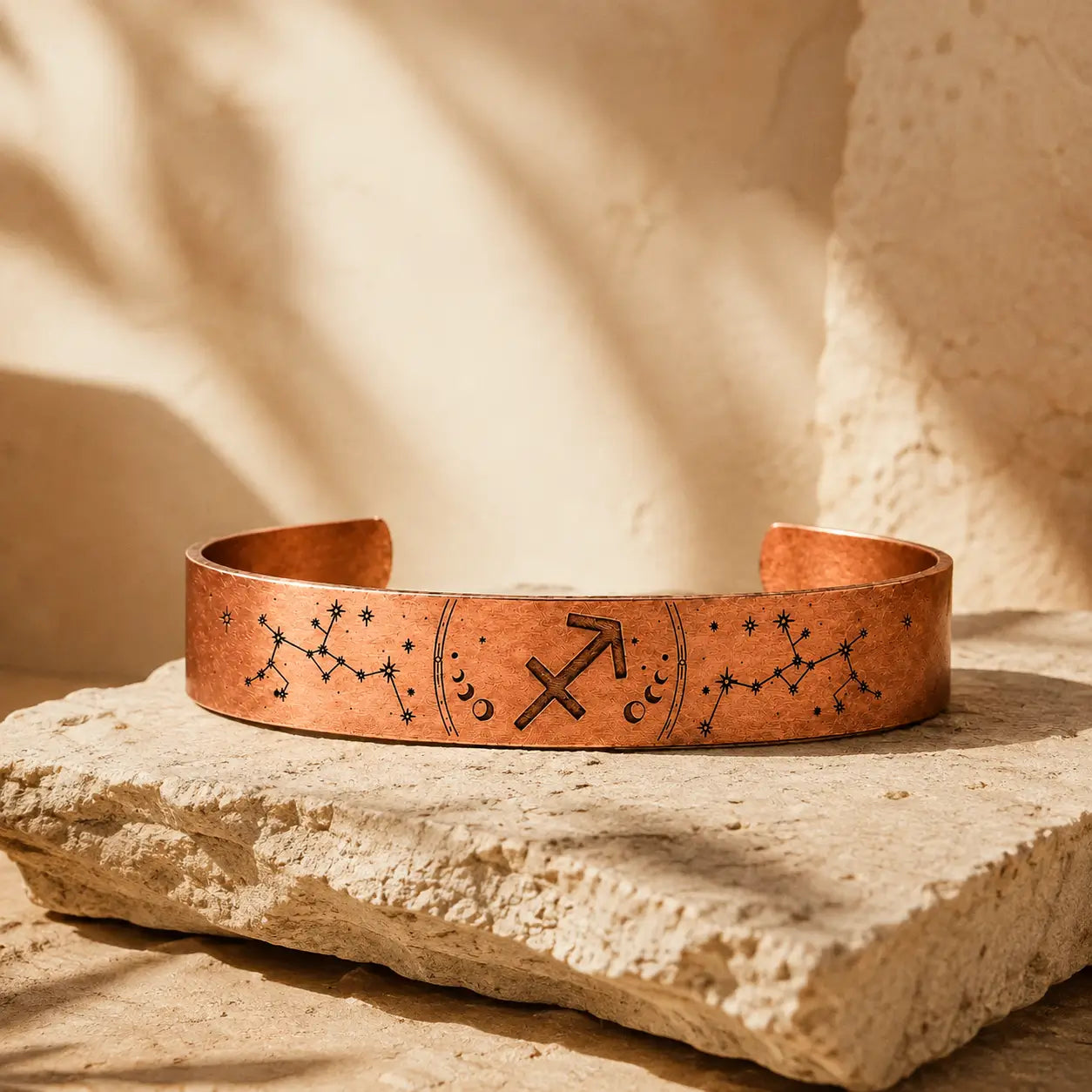 Bracelet Zodiaque Sagittaire en Cuivre Rouge