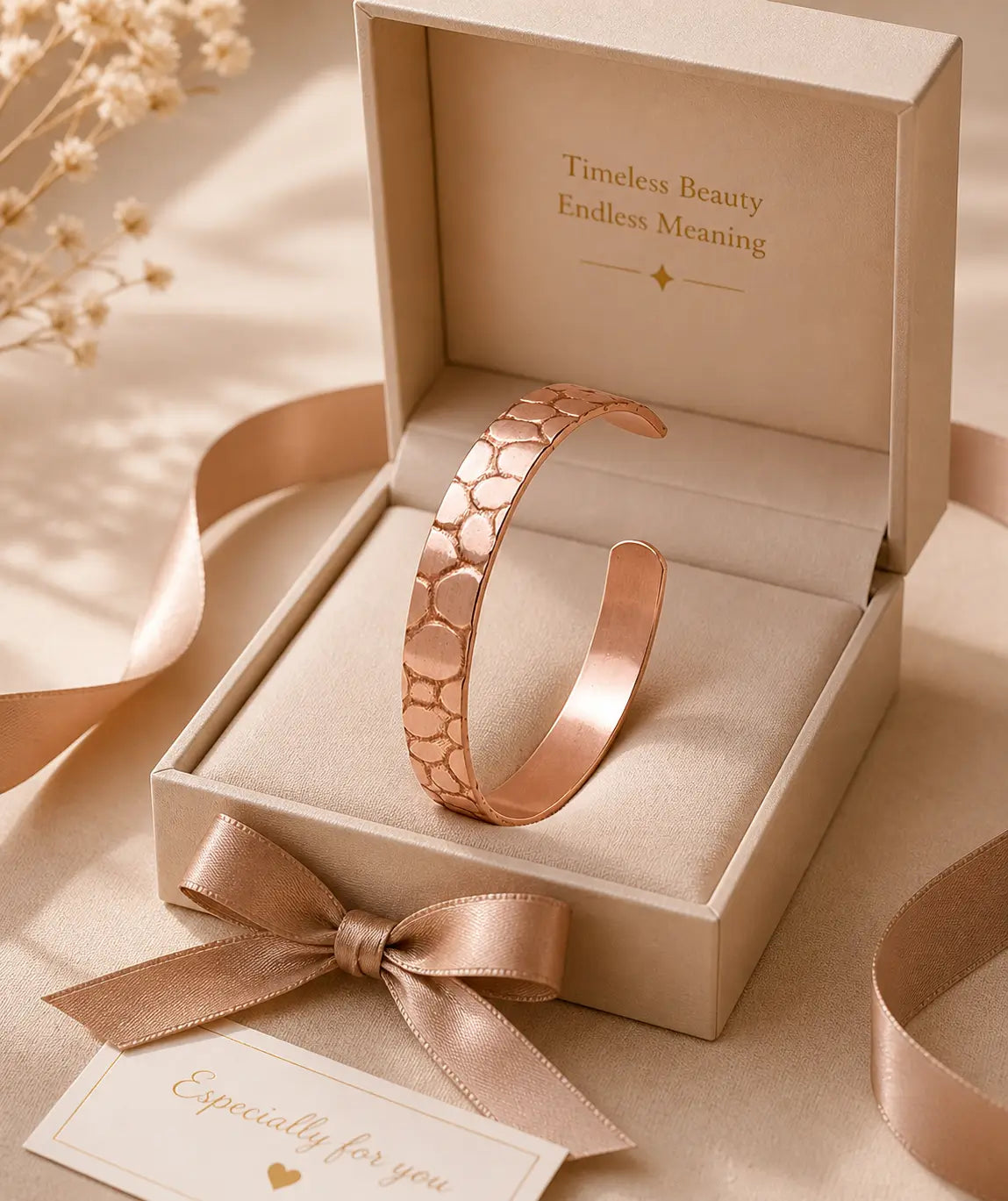 Bracelet Cuivre Martelé Premium