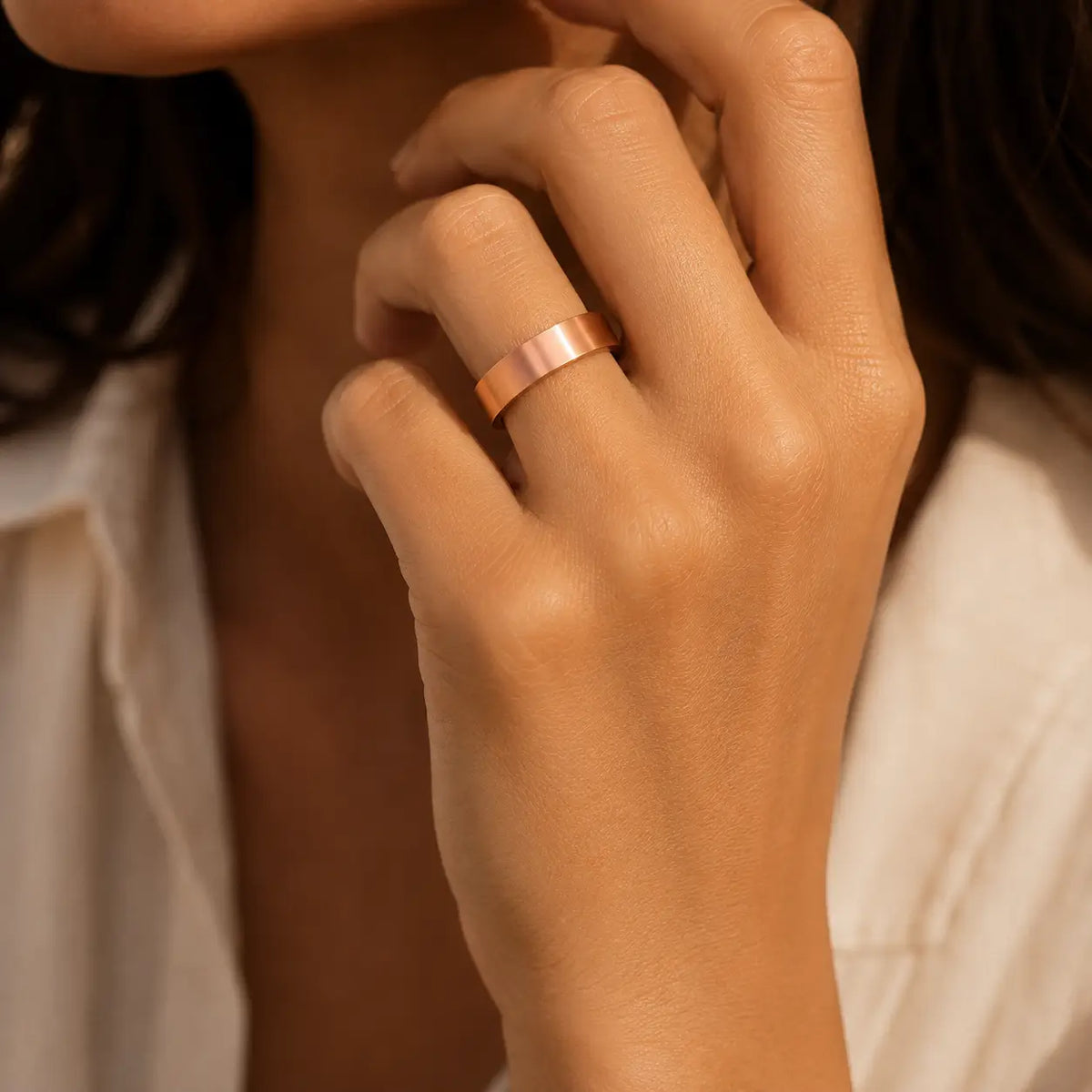 Bague Cuivre Rouge Classique