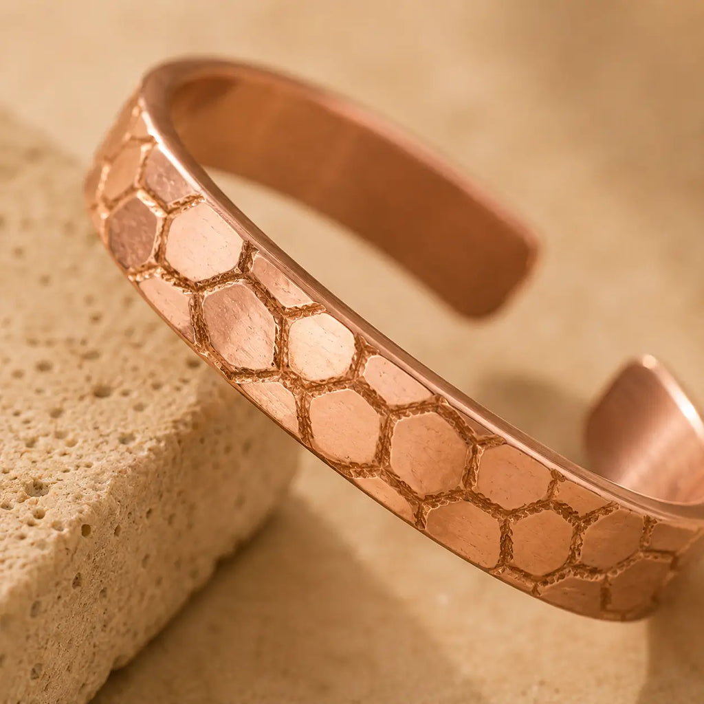 Bracelet Cuivre Martelé Premium