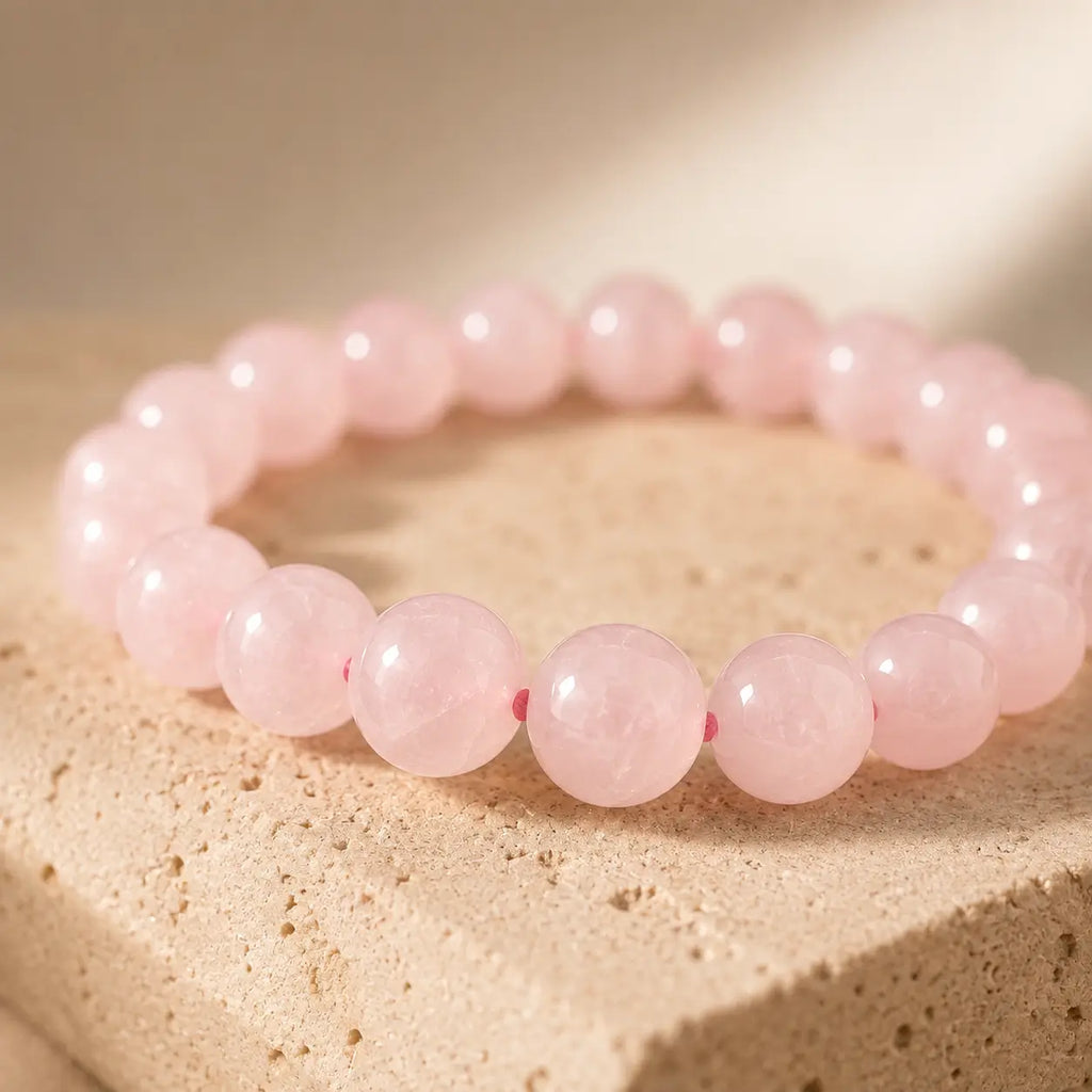 Bracelet en Quartz Rose