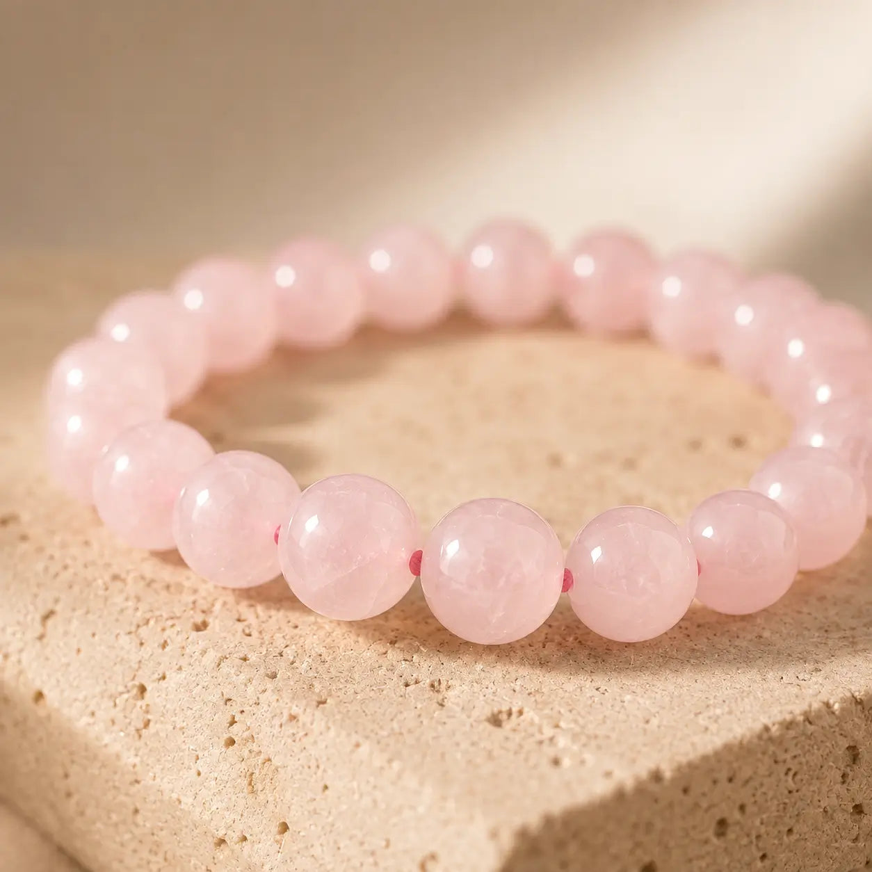 Bracelet en Quartz Rose