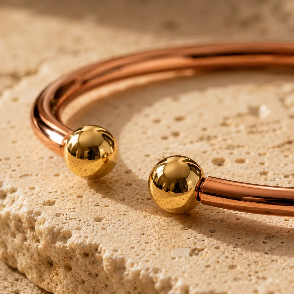 Bracelet de Cheville en Cuivre Rouge
