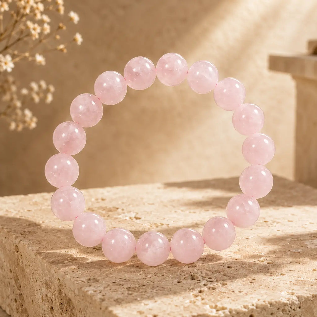 Bracelet en Quartz Rose