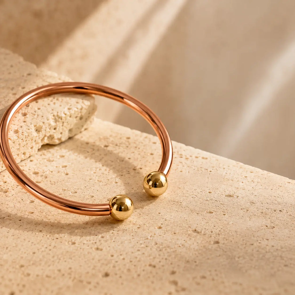 Bracelet de Cheville en Cuivre Rouge